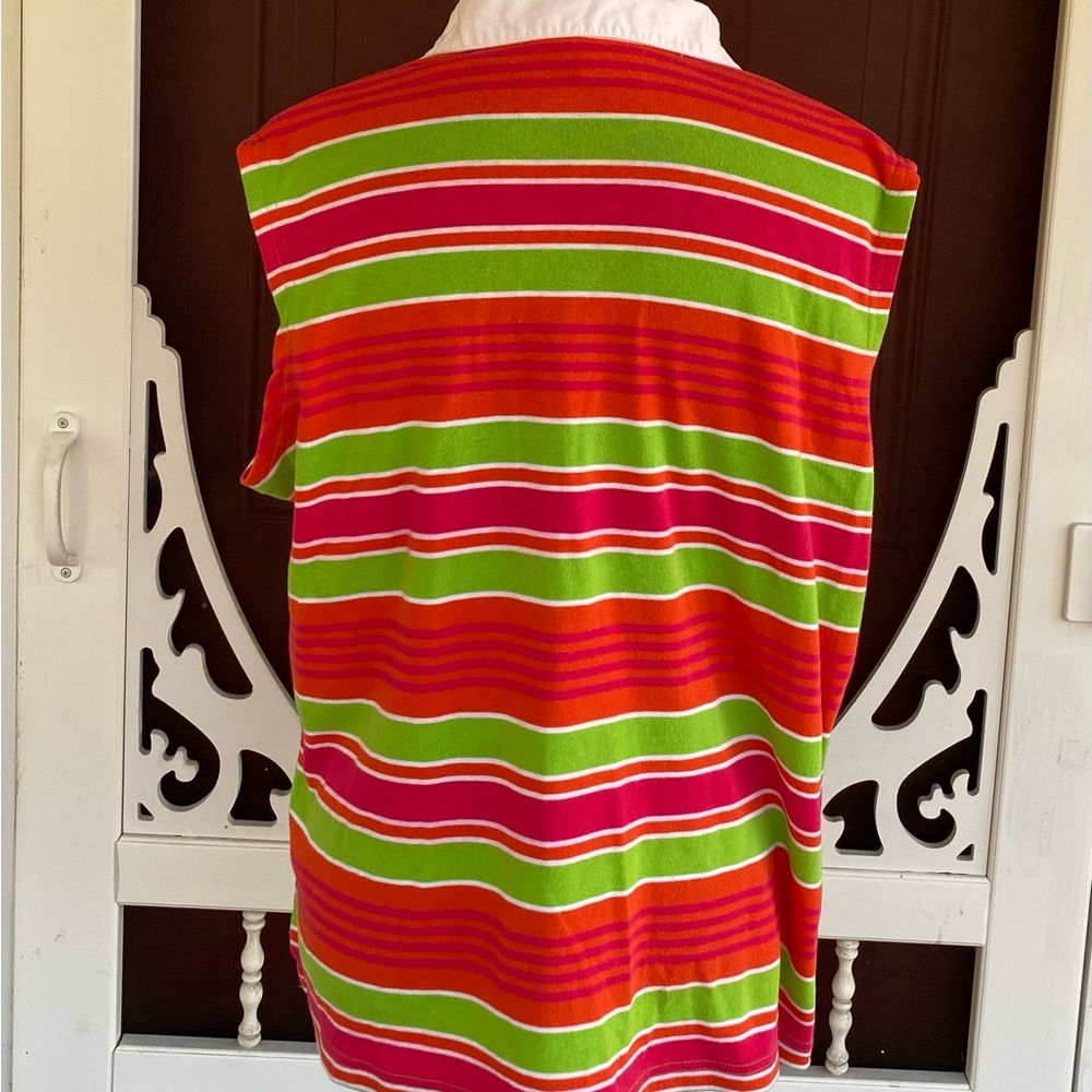 Fiorlini International Plus Women's Sleeveless Striped Top Size 18/20W - Picture 6 of 11